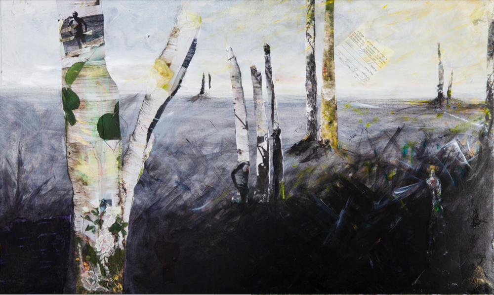 肉筆　mixed media　【抽象画】 Mixed Media — Margot Elke Schiemann